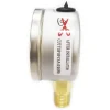 Pressure Gauge: 2" Dial, 60 psi, 1/4" Thread, NPT, Lower Mount
