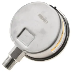 Pressure Gauge: 2-1/2" Dial, 1,000 psi, 1/4" Thread, NPT, Lower Mount