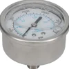 Pressure Gauge: 2-1/2" Dial, 3,000 psi, 1/4" Thread, NPT, Center Back Mount
