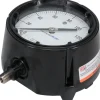 Pressure Gauge: 4-1/2" Dial, 0 to 160 psi, 1/4" Thread, MNPT, Rear Flange Mount