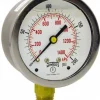 Pressure Gauge: 2-1/2" Dial, 0 to 160 psi, 1/4" Thread, NPT, Lower Mount