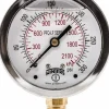 Pressure Gauge: 2-1/2" Dial, 0 to 300 psi, 1/4" Thread, NPT, Lower Mount