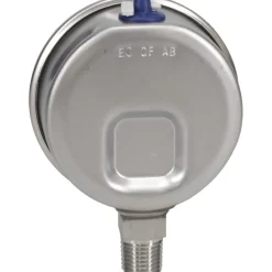 Pressure Gauge: 2-1/2" Dial, 0 to 160 psi, 1/4" Thread, NPT, Lower Mount