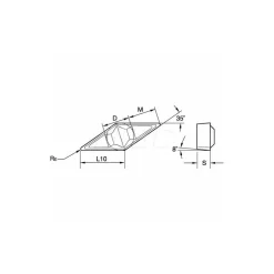 Profiling Insert: VPGR331 KC5010, Carbide