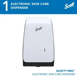 Pro High Capacity Automatic Skin Care Dispenser, Touchless Dispensing, White, 1.2 L Capacity, 7.29