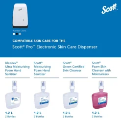 Pro High Capacity Automatic Skin Care Dispenser, Touchless Dispensing, White, 1.2 L Capacity, 7.29