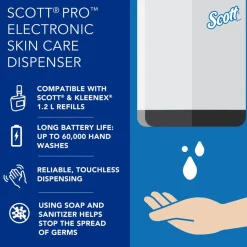 Pro High Capacity Automatic Skin Care Dispenser, Touchless Dispensing, White, 1.2 L Capacity, 7.29