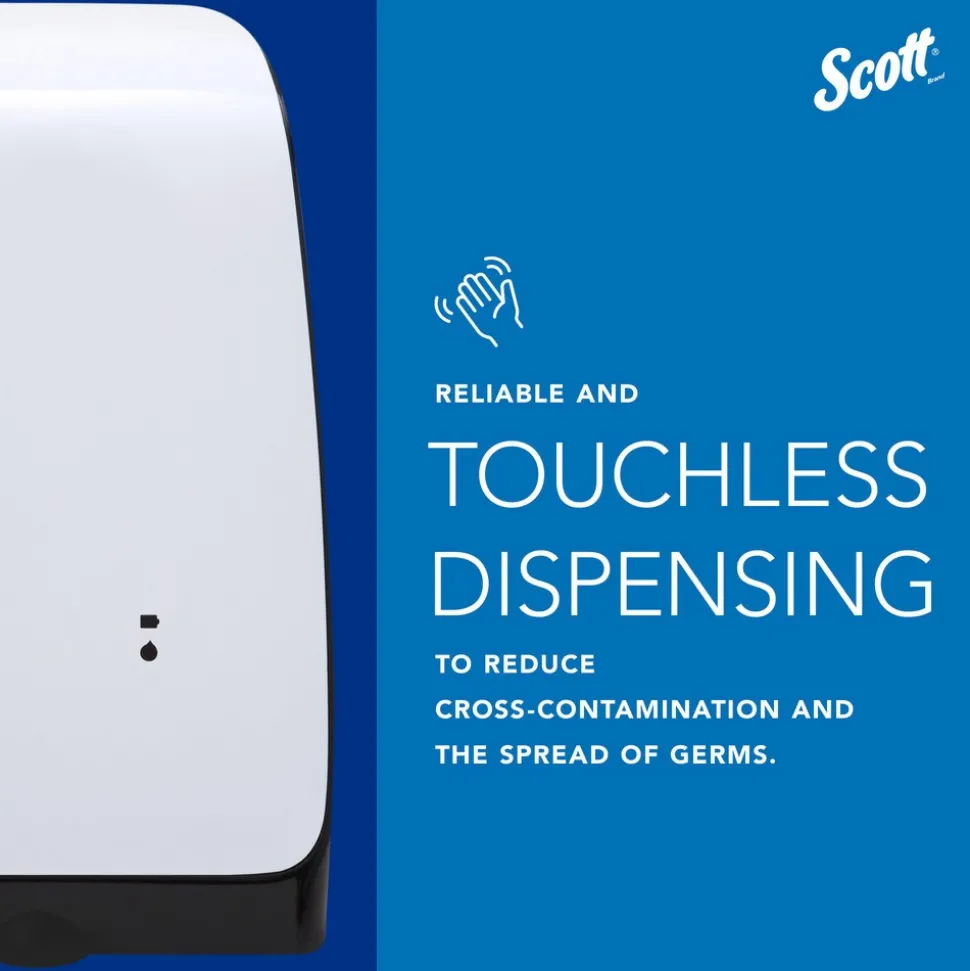 Pro High Capacity Automatic Skin Care Dispenser, Touchless Dispensing, White, 1.2 L Capacity, 7.29" x 11.69" x 4.0"