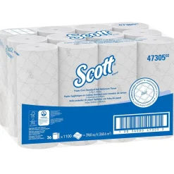 Pro Paper Core High-Capacity Standard Roll Toilet Paper with Elevated Design, 2-Ply, White