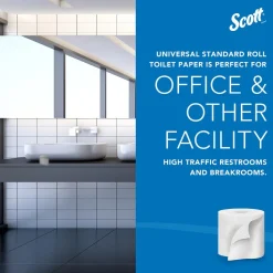 Pro Paper Core High-Capacity Standard Roll Toilet Paper with Elevated Design, 2-Ply, White