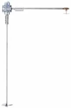 60 psi Air Pressure, 1/10 hp, Lab Clamp, Air Powered Mixer