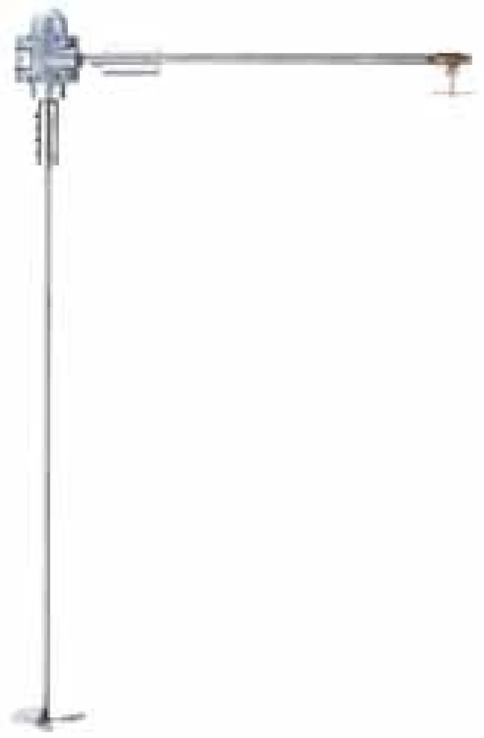 60 psi Air Pressure, 1/10 hp, Lab Clamp, Air Powered Mixer