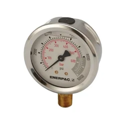 0 - 10,000 psi Liquid-Filled Hydraulic Pressure Gauge