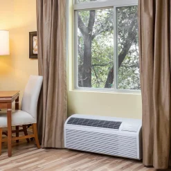PTAC with Electric Heat Air Conditioner: 15000 BTU, 230V, 6.5A