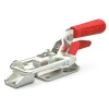 Pull-Action Latch Clamp: Horizontal, 2,000 lb, U-Hook, Flanged Base