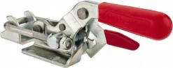 Pull-Action Latch Clamp: Horizontal, 2,000 lb, U-Hook, Flanged Base