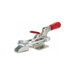 Pull-Action Latch Clamp: Horizontal, 360 lb, U-Hook, Flanged Base