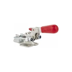 Pull-Action Latch Clamp: Horizontal, 360 lb, U-Hook, Flanged Base
