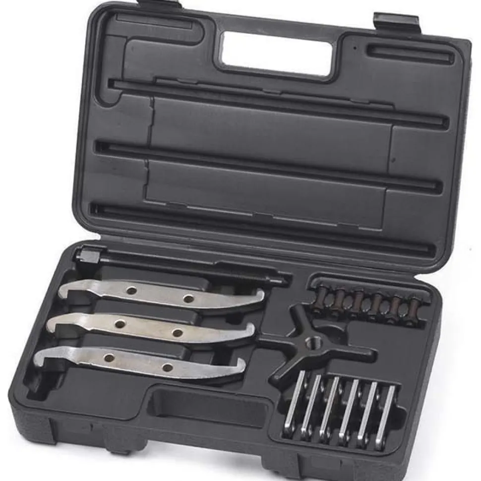 Pullers & Separators; Type: Internal/External Puller; Applications: Automotive; Application: Automotive; Maximum Spread (Inch): 8; Minimum Spread (Inch): 3/8; Reach (Inch): 5-3/4; Overall Length (Inch): 8.600; Center Bolt Length: 7.000; Load Capacity (Ton): 5; Number of Jaws: 2, 3