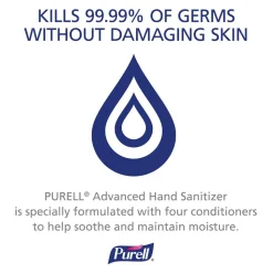 PURELL Advanced Hand Sanitizer Refreshing Gel, Clean Scent, 12 fl oz Pump Bottle