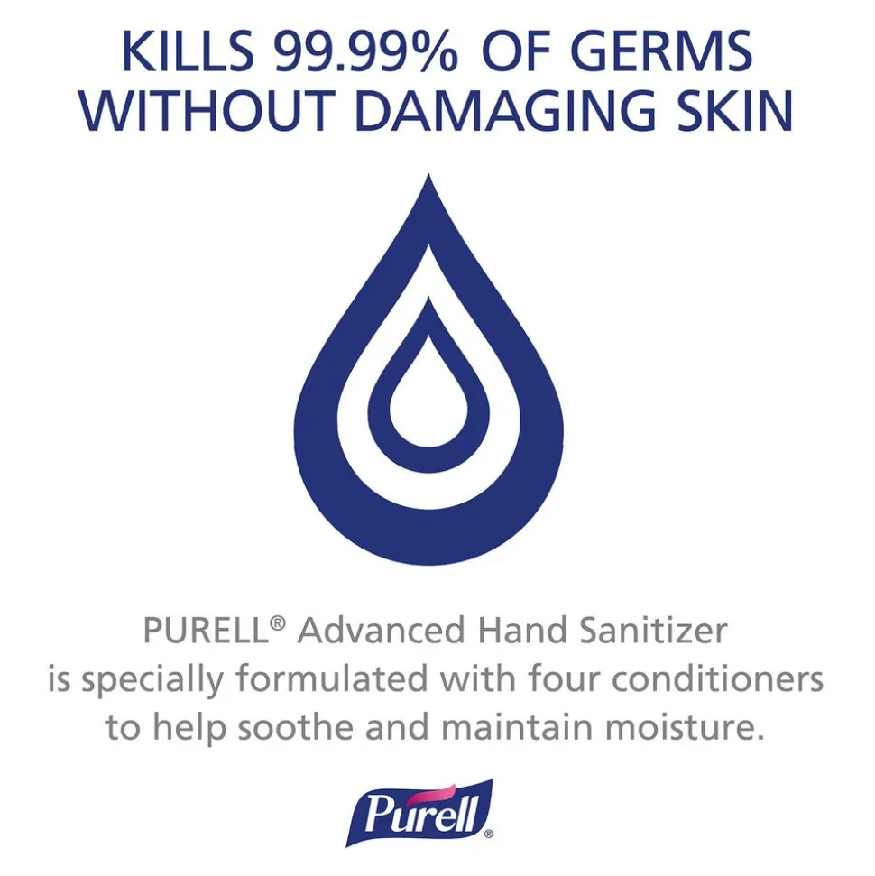 PURELL Advanced Hand Sanitizer Refreshing Gel for First Aid Providers, 4 fl oz Flip-Cap Bottle