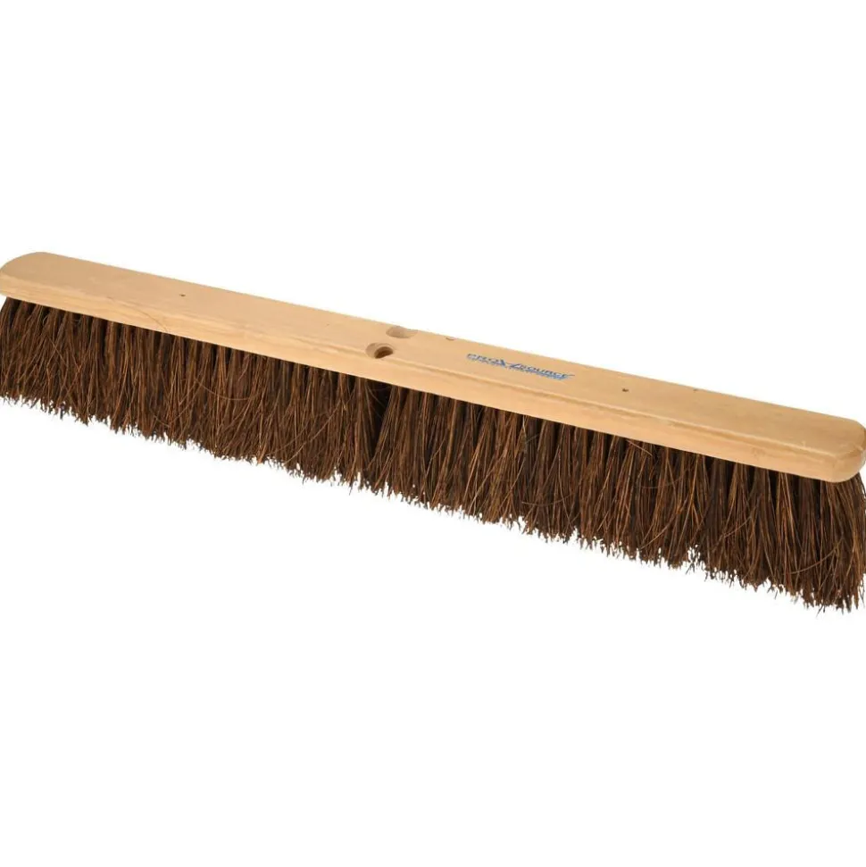 Push Broom: 24" Wide, Palmyra Bristle