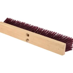Push Broom: 18" Wide, Polypropylene Bristle