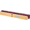 Push Broom: 24" Wide, Polypropylene Bristle