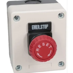 Push-Button Control Station: Turn to Release, NO/NC, Emergency Stop