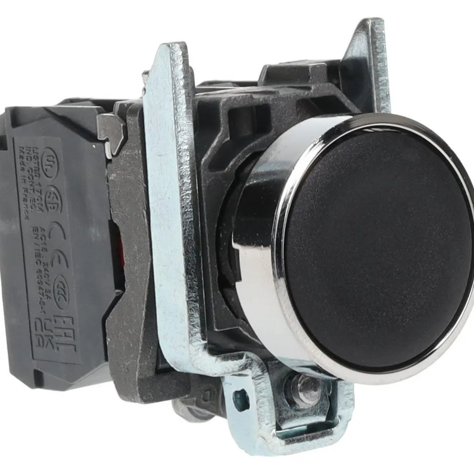 Push-Button Switch: 22 mm Mounting Hole Dia, Momentary (MO)