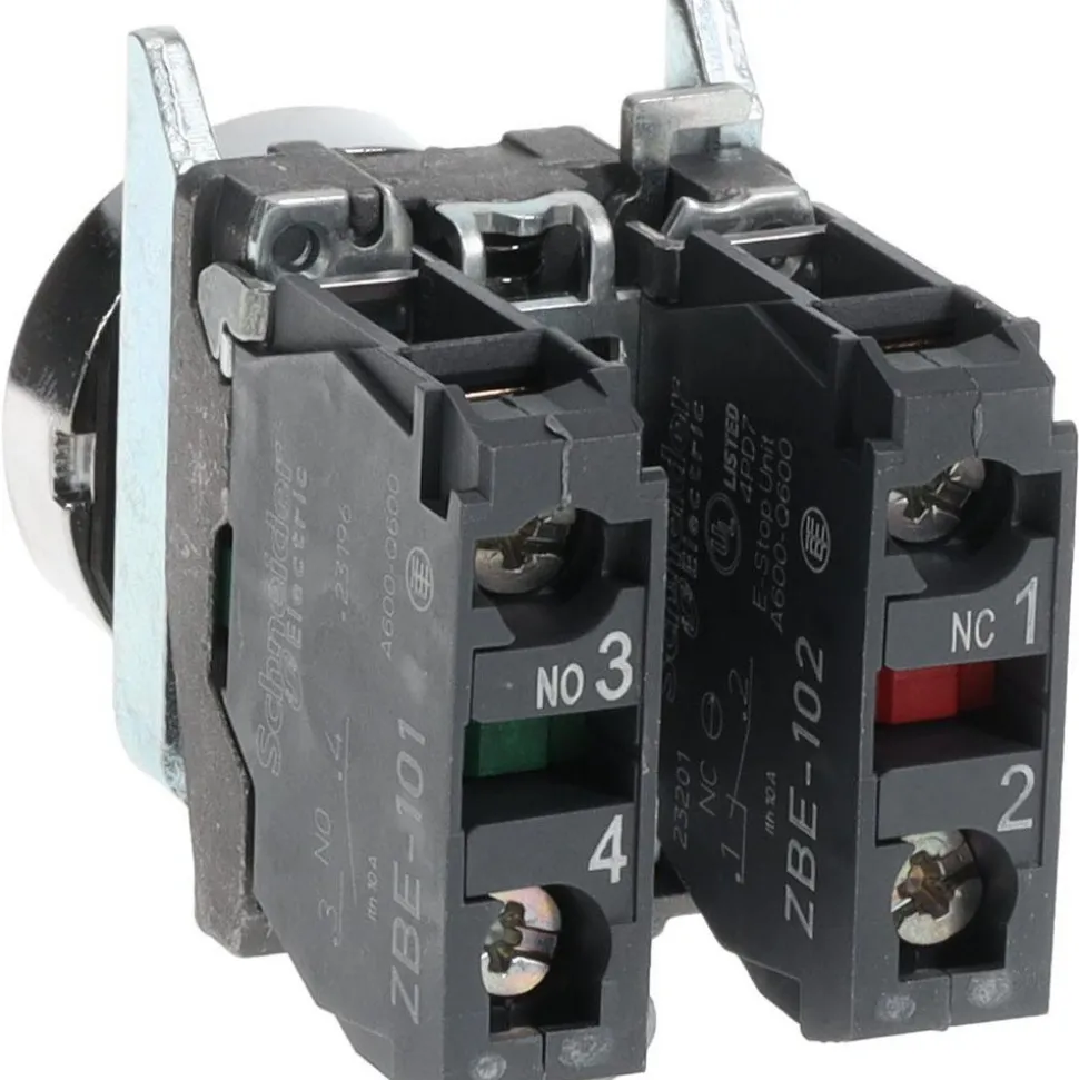Push-Button Switch: 22 mm Mounting Hole Dia, Momentary (MO)