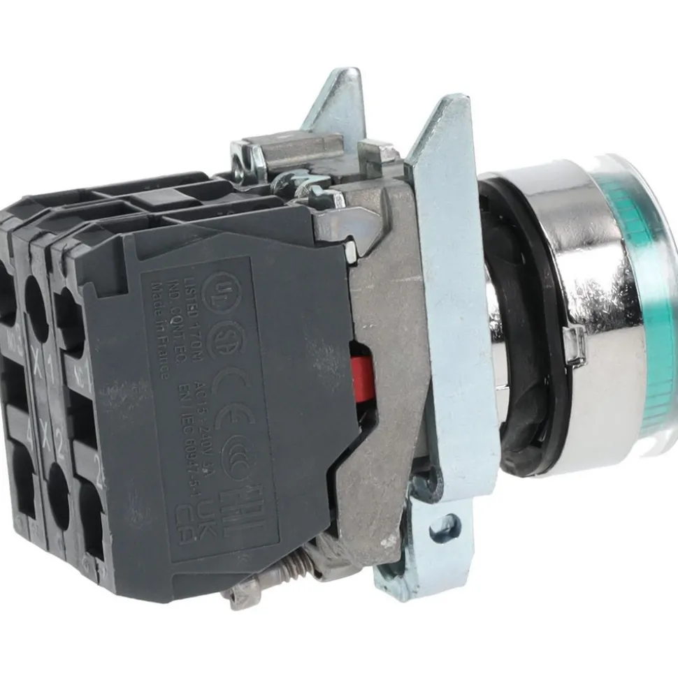 Push-Button Switch: 22 mm Mounting Hole Dia, Momentary (MO)