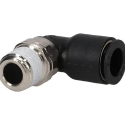Push-to-Connect Fitting: Male Elbow, NPT, 3/8
