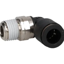 Push-to-Connect Fitting: Male Elbow, NPT, 3/8