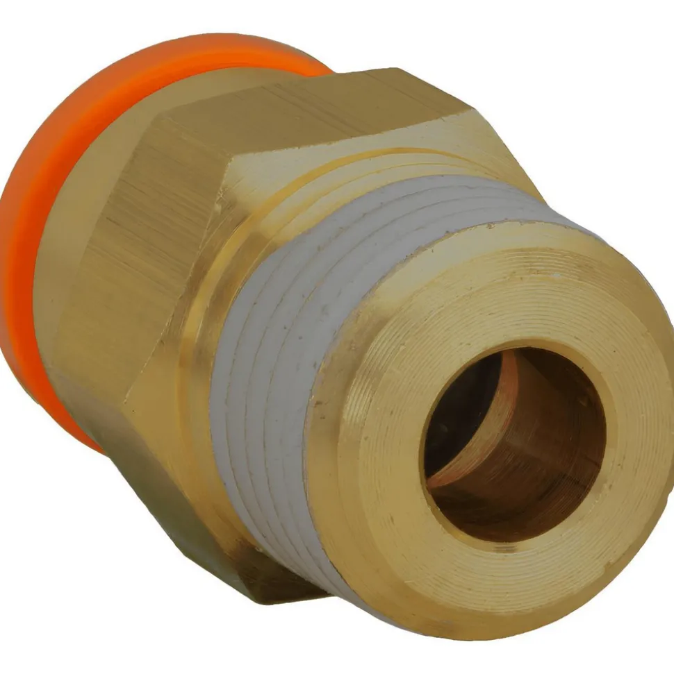 Push-to-Connect Push-to-Connect Fitting: Connector, NPT, 1/4" OD