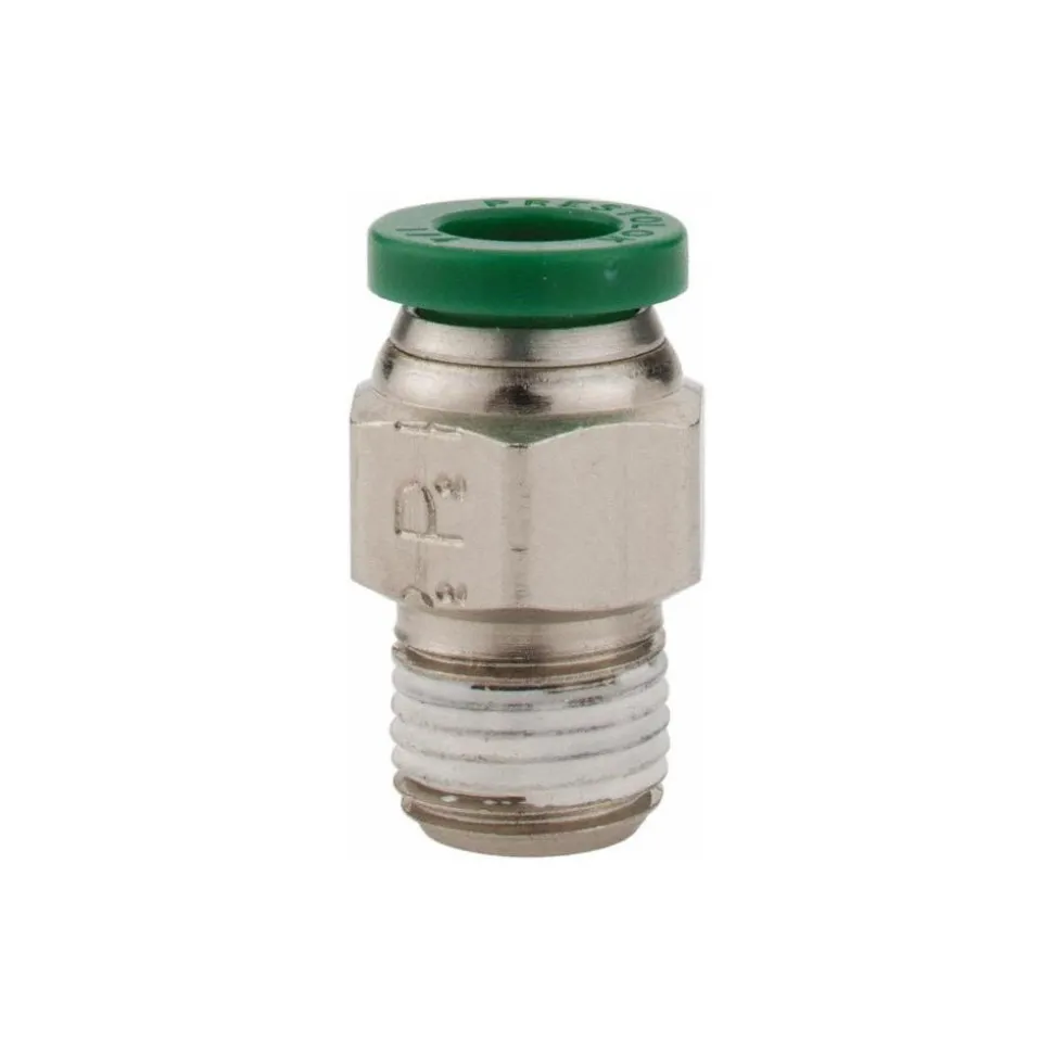 Push-to-Connect Push-to-Connect x Male NPTF Fitting: Connector, 1/8 Thread, NPTF, 1/4" OD