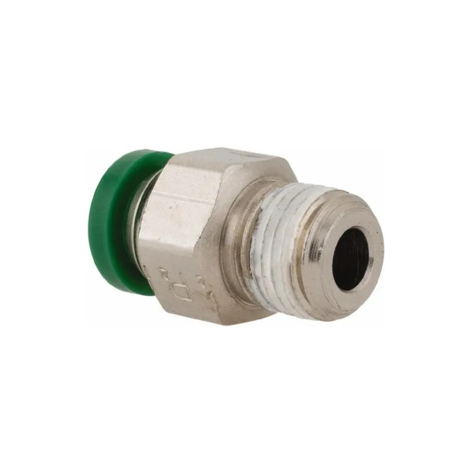 Push-to-Connect Push-to-Connect x Male NPTF Fitting: Connector, 1/8 Thread, NPTF, 1/4" OD