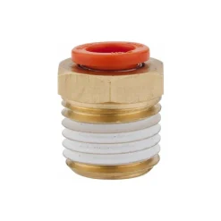 Push-to-Connect Push-to-Connect Fitting: Connector, NPT, 1/4