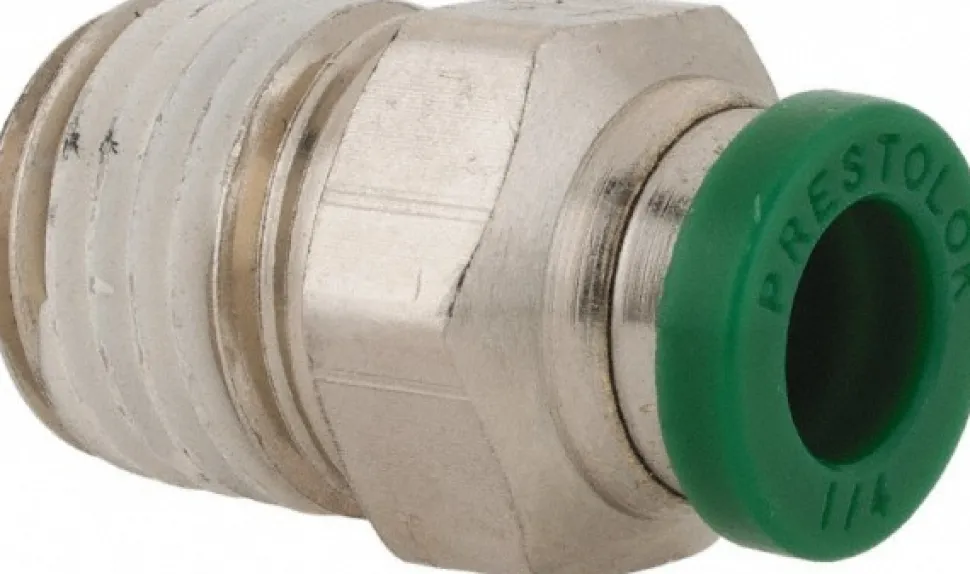 Push-to-Connect Push-to-Connect x Male NPTF Fitting: Connector, 1/4 Thread, NPTF, 1/4" OD