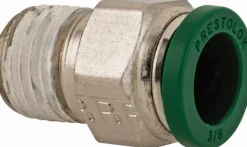 Push-to-Connect Push-to-Connect x Male NPTF Fitting: Connector, 1/4 Thread, NPTF, 3/8