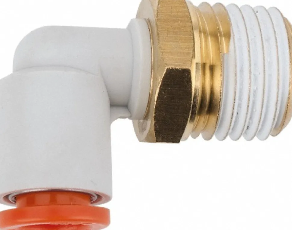Push-to-Connect Push-to-Connect Fitting: Elbow, NPT, 1/4" OD