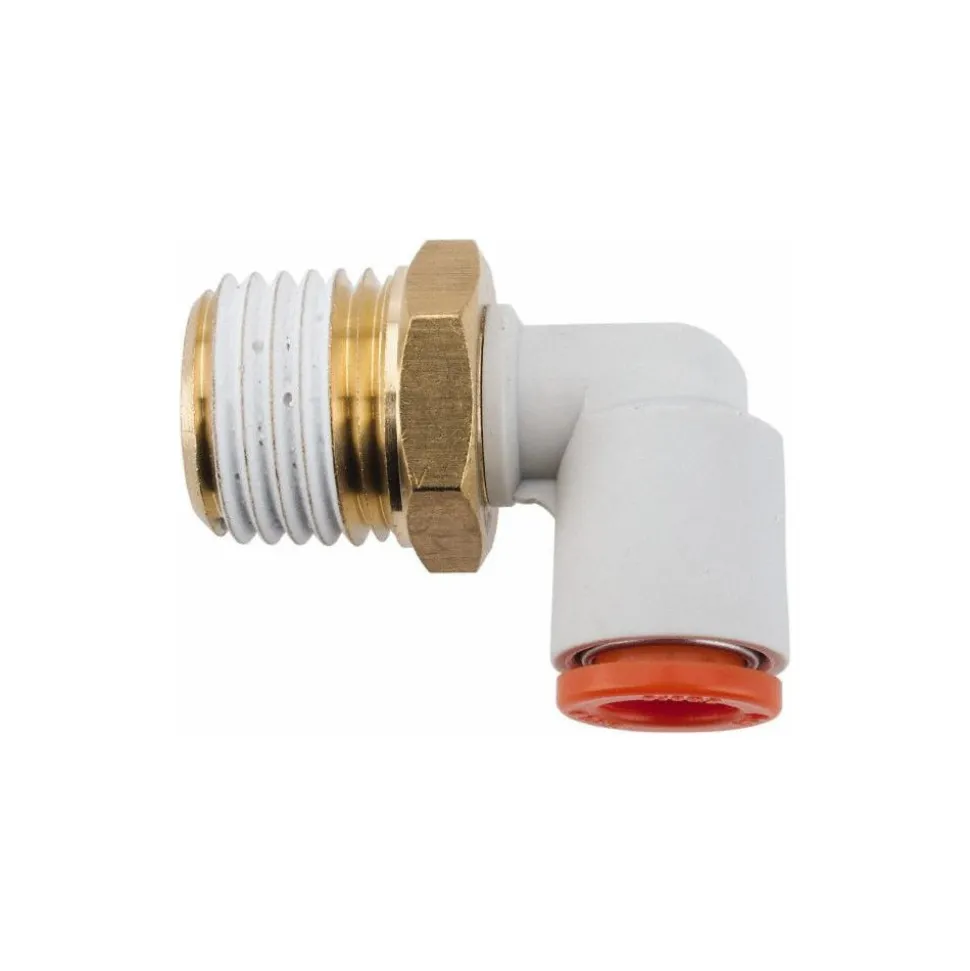 Push-to-Connect Push-to-Connect Fitting: Elbow, NPT, 1/4" OD
