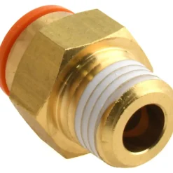 Push-to-Connect Push-to-Connect Fitting: Connector, NPT, 3/8" OD