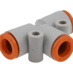 Push-to-Connect Push-to-Connect Fitting: Tee, 1/4" OD