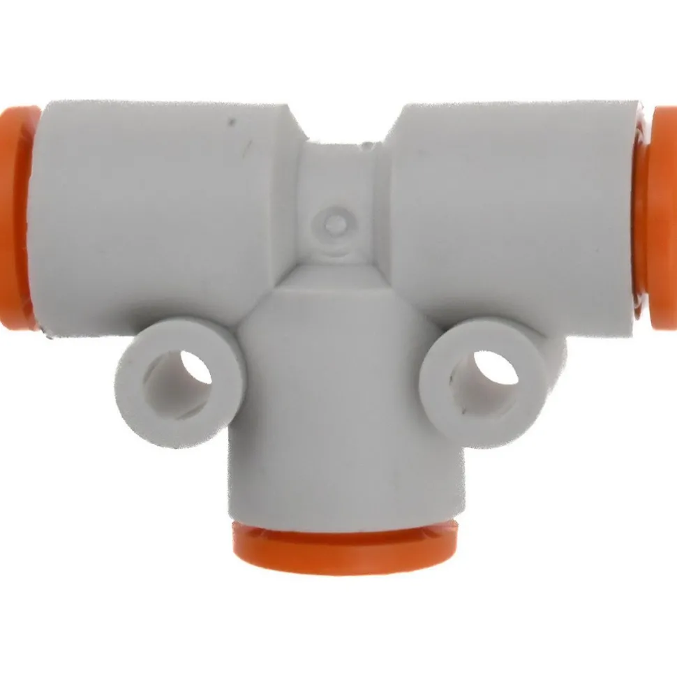 Push-to-Connect Push-to-Connect Fitting: Tee, 1/4" OD
