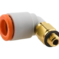 Push-to-Connect Push-to-Connect Fitting: Elbow, #10-32 Thread, UNF, 1/4" OD