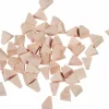 Pyramid Tumbling Media: Plastic Carrier, Aluminum Oxide Abrasive, 1/4" Long, 1/4" High