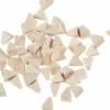 Pyramid Tumbling Media: Plastic Carrier, Aluminum Oxide Abrasive, 1/4" Long, 1/4" High