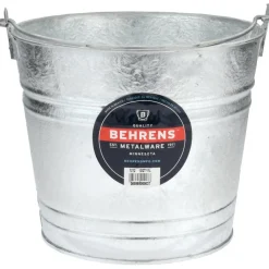 12-Quart Hot-Dipped Galvanized Steel Pail