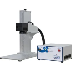 QUBE 20W Laser Marking System Package, 4"x4" Marking Area, with Fume Extracting System, 500 mm Toolpost & Safety Glasses